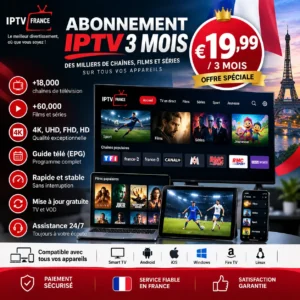 Abonnement IPTV 3 Mois
